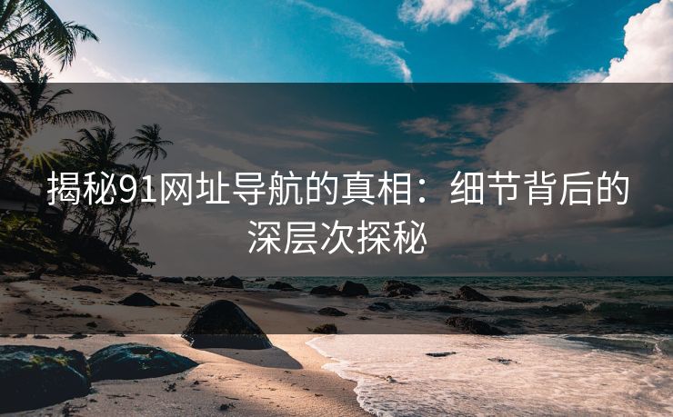 揭秘91网址导航的真相：细节背后的深层次探秘